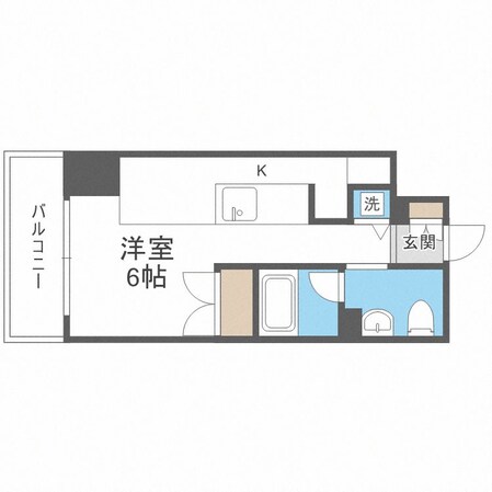 西長堀駅 徒歩3分 4階の物件間取画像